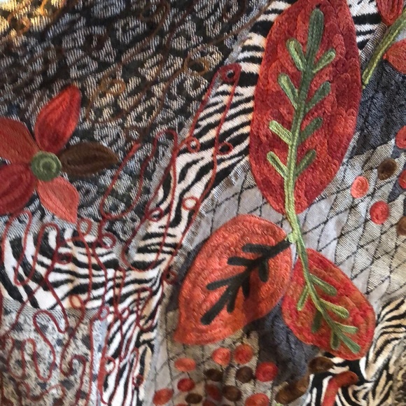 Embroidered Elegance! XL cardigan by Soft Surroundings - Picture 2 of 6